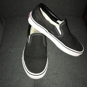 Black Slip On Vans